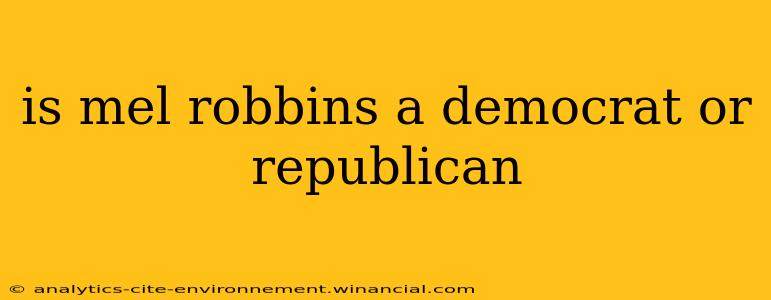 is mel robbins a democrat or republican