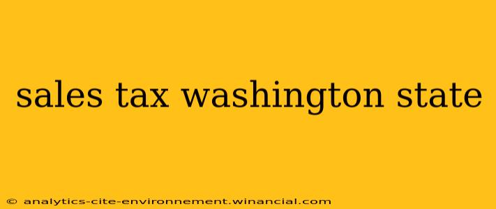 sales tax washington state